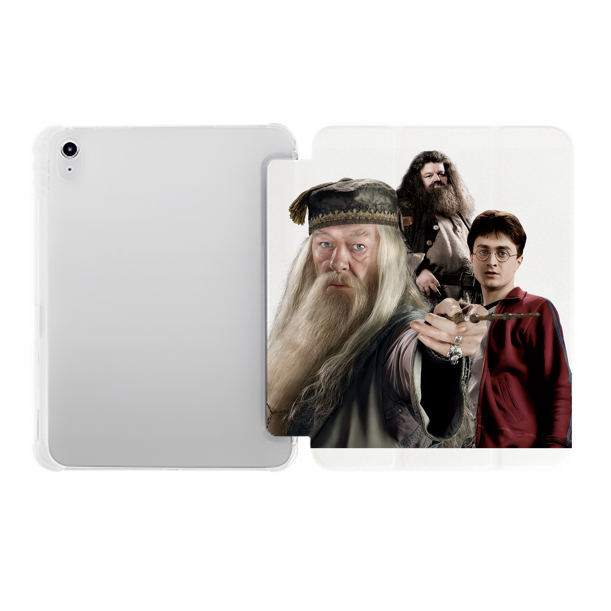 （画像用） Harry Potter ハリー・ポッターシリーズ IPad ケース ペン収納付き 三つ折りスタンド PUレザー×シリコン 対応機種9.5/10.5/10.9インチ